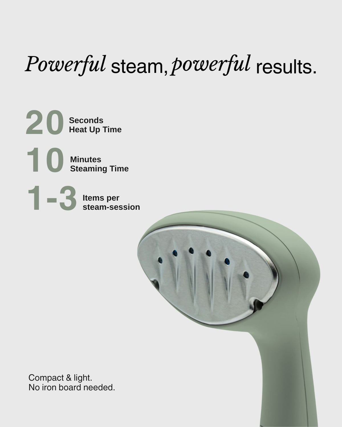 Clothes Steamer — Green