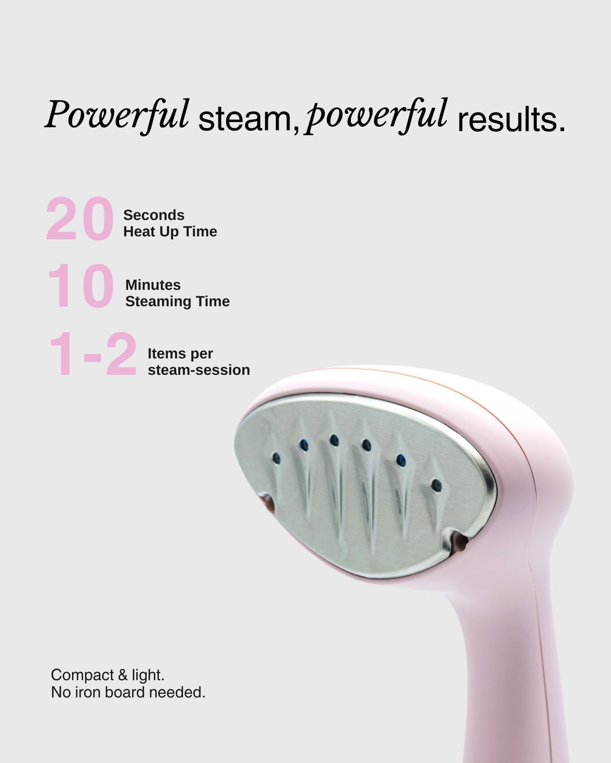 Clothes Steamer — Pink